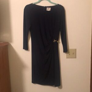 Beautiful knit Julie brown navy blue knit dress